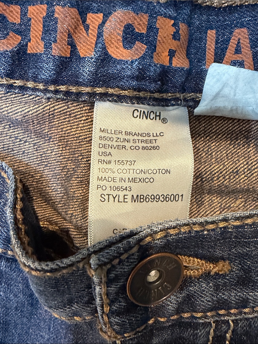 Cinch Men's Indigo Blue Slim Jeans